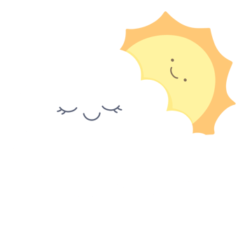 The clouds and the sun are bright png