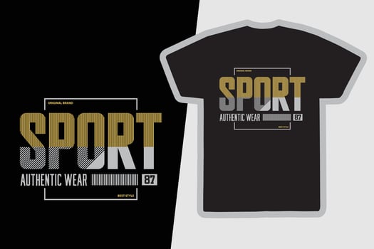 Sport t-shirt and apparel design vector