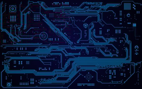 Electronic board pattern vector