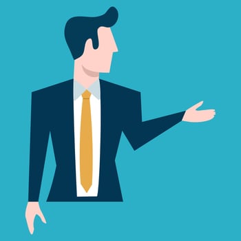 Business man working. vector