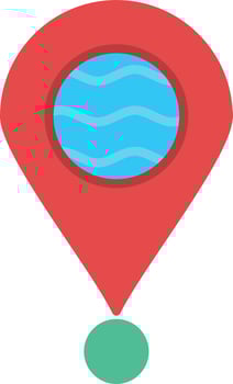 Location Flat Icon vector
