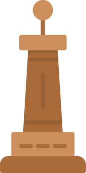 Monument Flat Icon vector