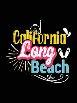 Summer colorful lettering vintage typography vector T-shirt design