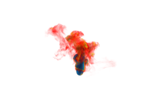 Colorful Smoke Explode PNG Design