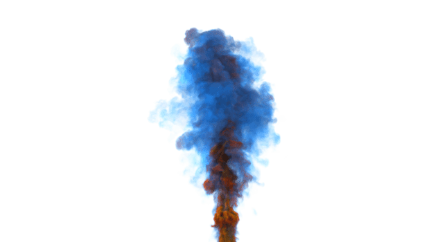 Colorful Smoke Explode PNG Design