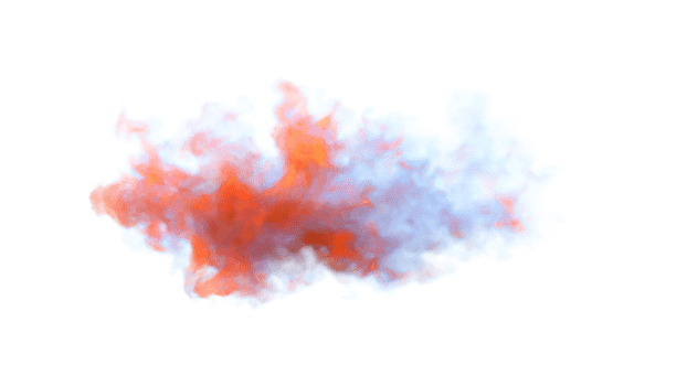 Colorful Smoke Explode PNG Design