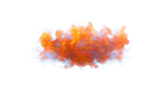 Colorful Smoke Explode PNG Design