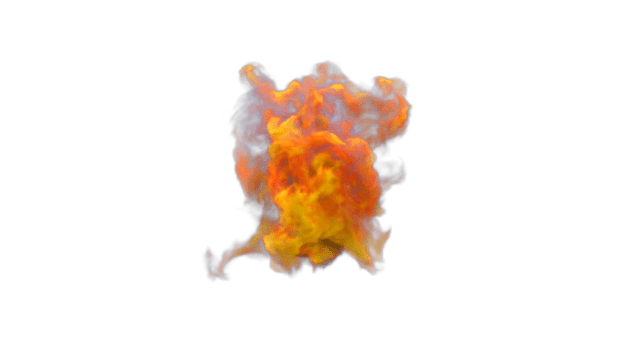 Colorful Smoke Explode PNG Design