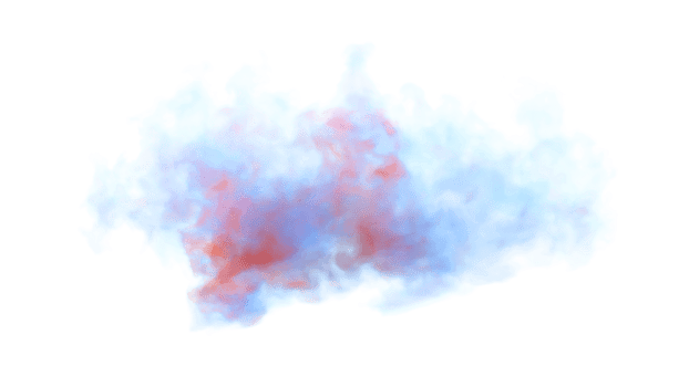 Colorful Smoke Explode PNG Design