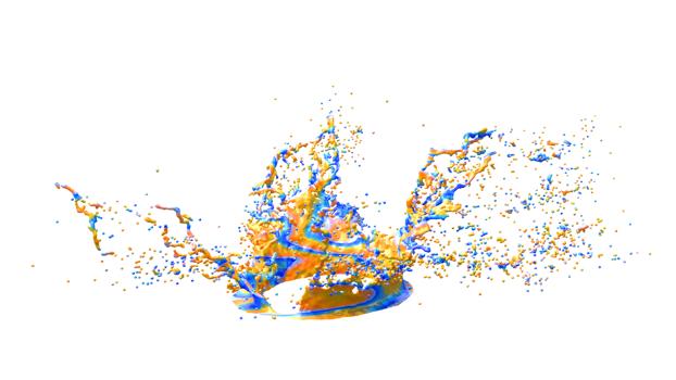Colorful Paint Splash PNG Design