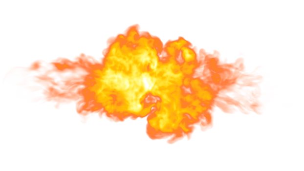 Fire Explode PNG Design