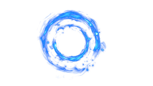Blue Fire FX for Game PNG Design