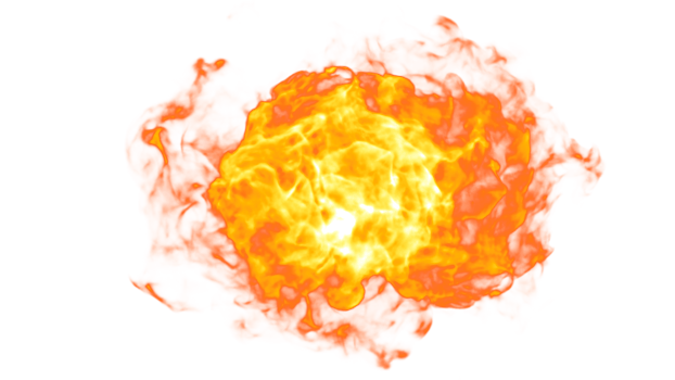 Fire Explode PNG Design