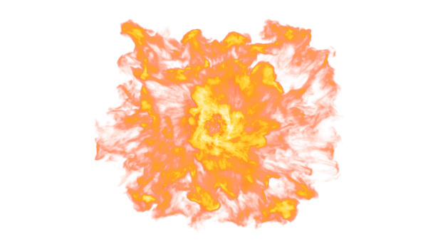 Fire Explode PNG Design