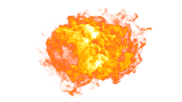Fire Explode PNG Design