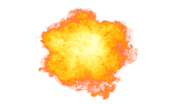 Fire Explode PNG Design
