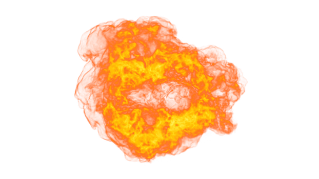 Fire Explode PNG Design