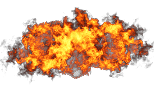 Fire Explode PNG Design