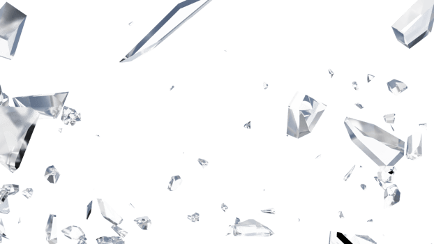 Glass Breaked with Debris png