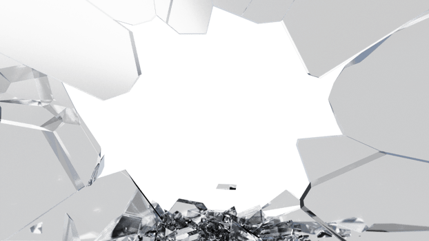 Glass Breaked with Debris png