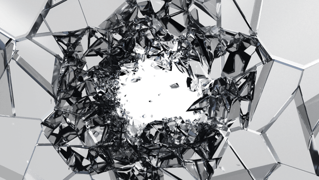 Glass Breaked with Debris png
