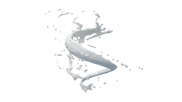 Milk Splash with Droplets png