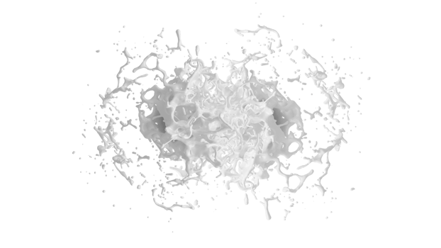 Milk Splash with Droplets png