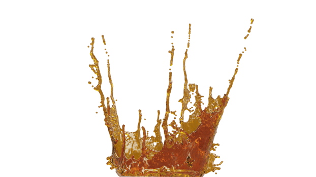 Olive Oil Splash with Droplets png