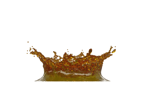 Olive Oil Splash with Droplets png