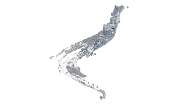 Water Splash with Droplets png