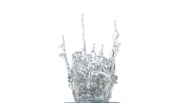 Water Splash with Droplets png