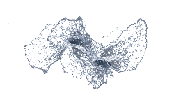 Water Splash with Droplets png
