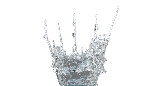 Water Splash with Droplets png