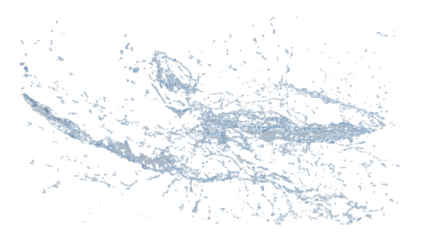 Water Splash with Droplets png