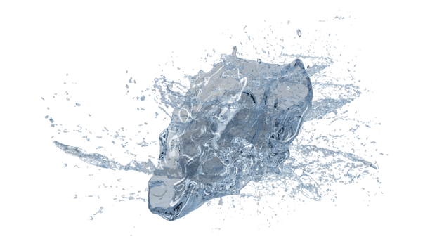 Water Splash with Droplets png