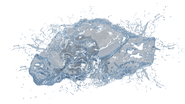 Water Splash with Droplets png