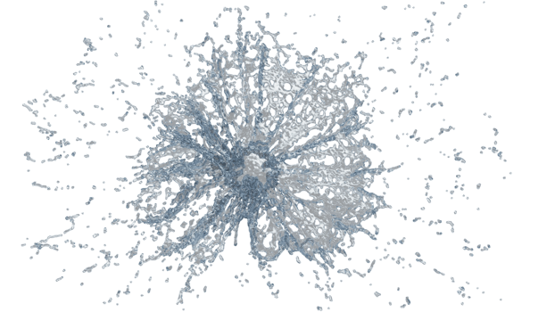 Water Splash with Droplets png
