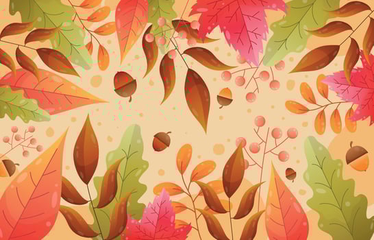 Abstract Fall Background Template vector