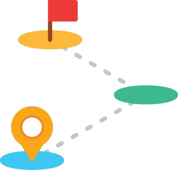 Destination Flat Icon vector