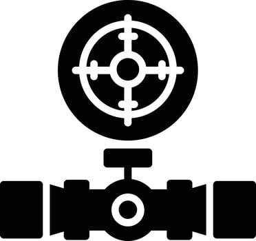 Scope  Glyph Icon vector