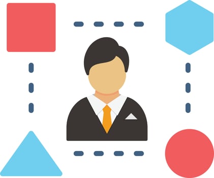 Adaptive Flat Icon vector