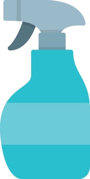 Cleaning Spray Flat Icon vector