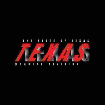Texas t-shirt and apparel design vector