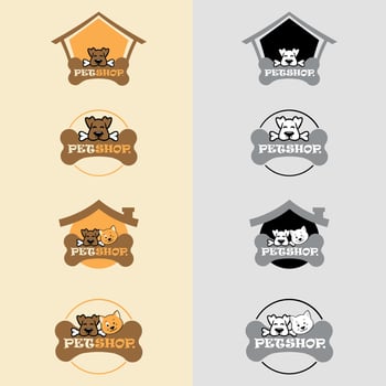 PetShop Logo. can use animal clinics, petshop and veterinarian. vector