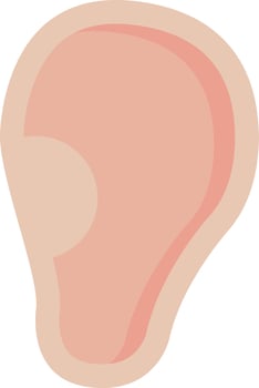 Listen Flat Icon vector