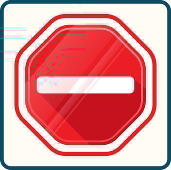Sign No Entry vector