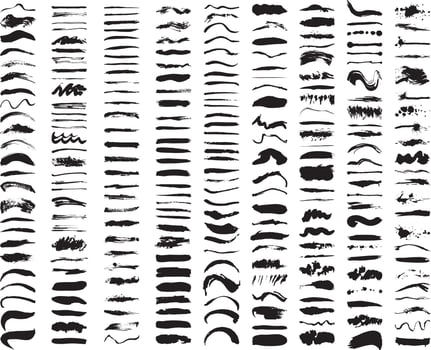 Brushes of Collection vector