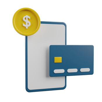 Mobile Payment 3D Illustration png