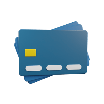 Credit Cards 3D Illustration png