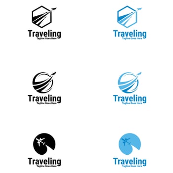 Travel logo template. travel agency and tour guide vector